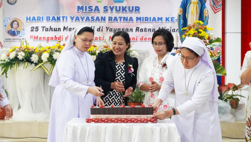 MISA SYUKUR, Hari Bakti Yayasan Ratna Miriam & 25 Tahun Mengabdi di Yayasan Ratna Miriam.