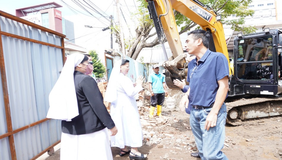 Proses Pembangunan Gedung Baru STIK Stella Maris Makassar
