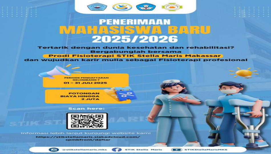 PMB PRODI FISIOTERAPI | STIK STELLA MARIS TA. 2025/2026 | gelombang 7